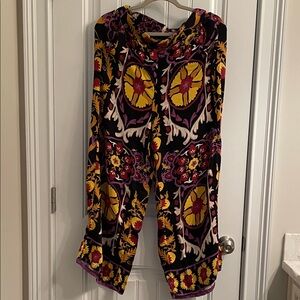 Haute Hippie Multicolor Boho Wide Pants Medium EUC